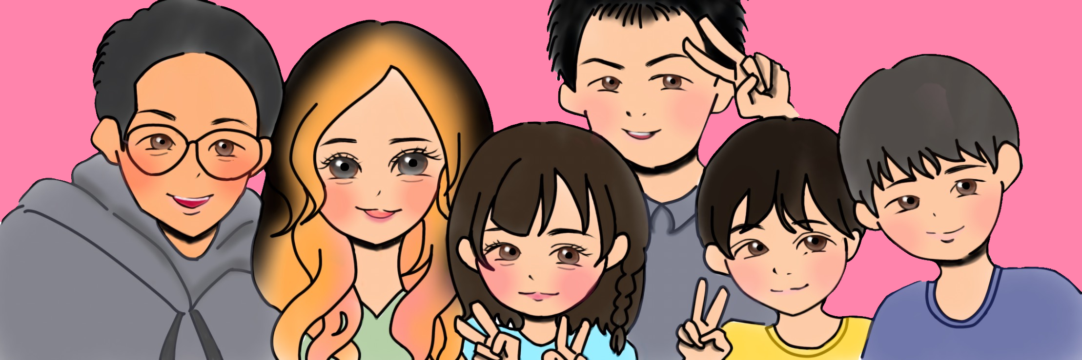 Sun Full Moon 家族イラスト